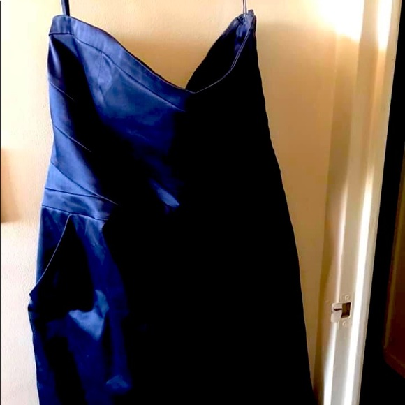 RW&Co navy strapless dress with pockets! - Picture 1 of 1